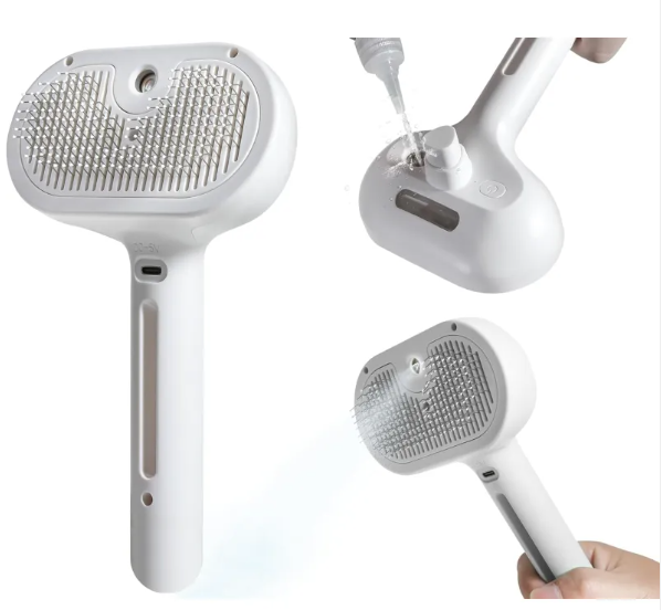 Brosse Pulvérisatrice Anti-Poils pour Animaux