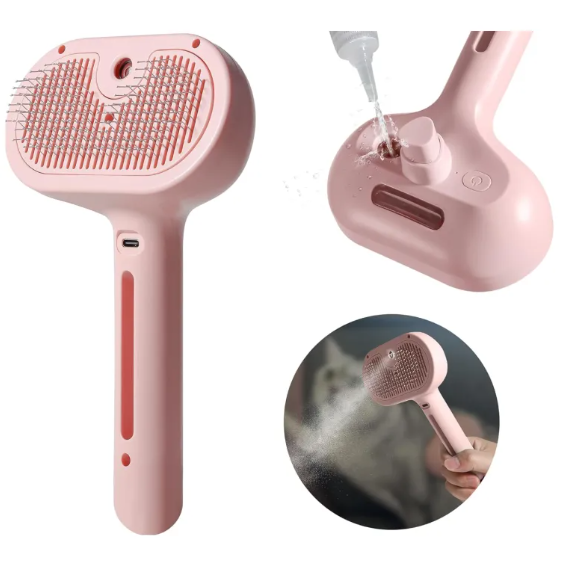 Brosse Pulvérisatrice Anti-Poils pour Animaux
